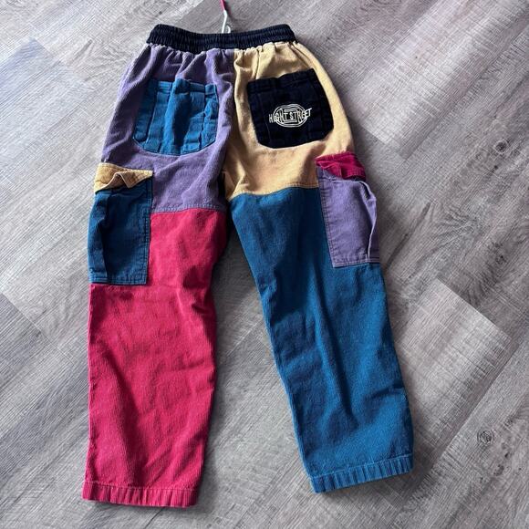 Aelfric Eden Back To The 90s Patchwork Color Block Corduroy Pants XS/S Unisex - Picture 6 of 8